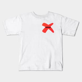 Error - Red Kids T-Shirt